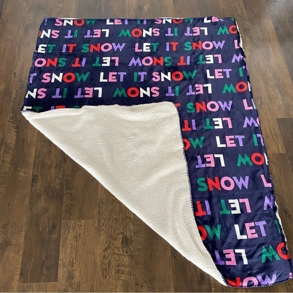 Let it snow throw blanket